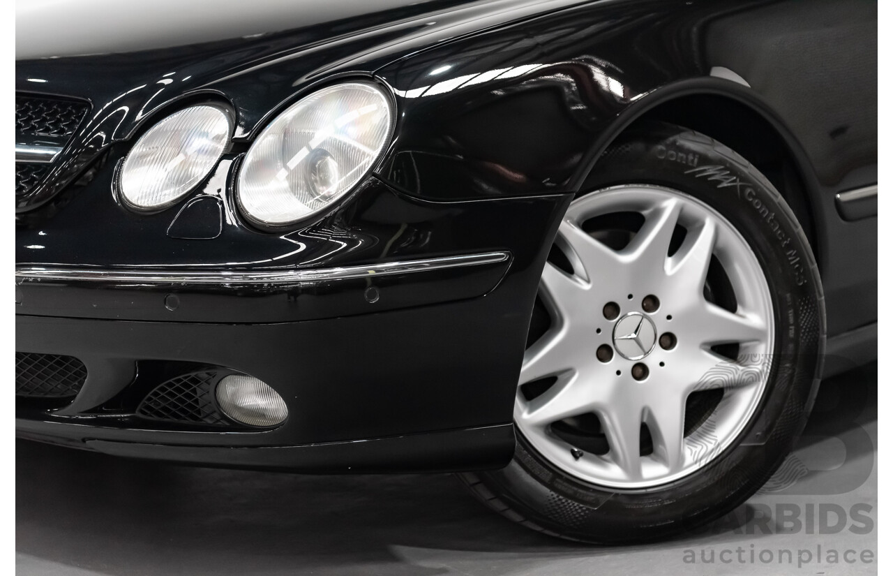 9/2001 Mercedes Benz CL500 W215 2d Coupe Obsidian Black V8 5.0L