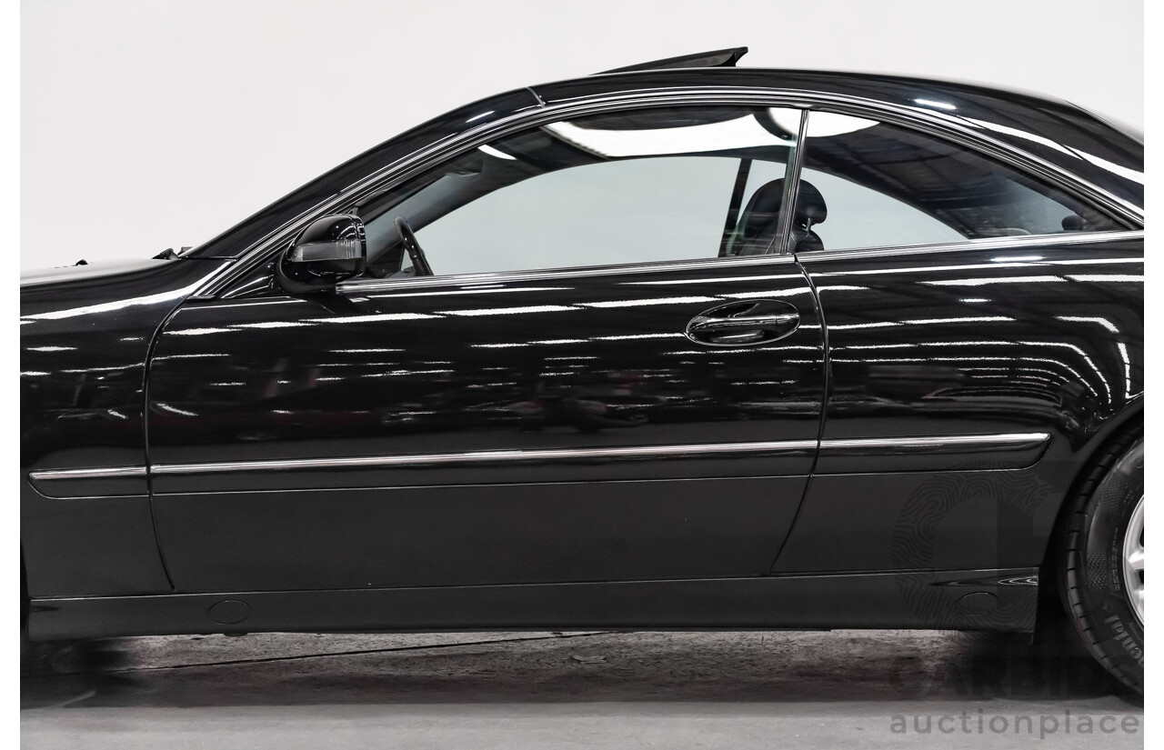 9/2001 Mercedes Benz CL500 W215 2d Coupe Obsidian Black V8 5.0L