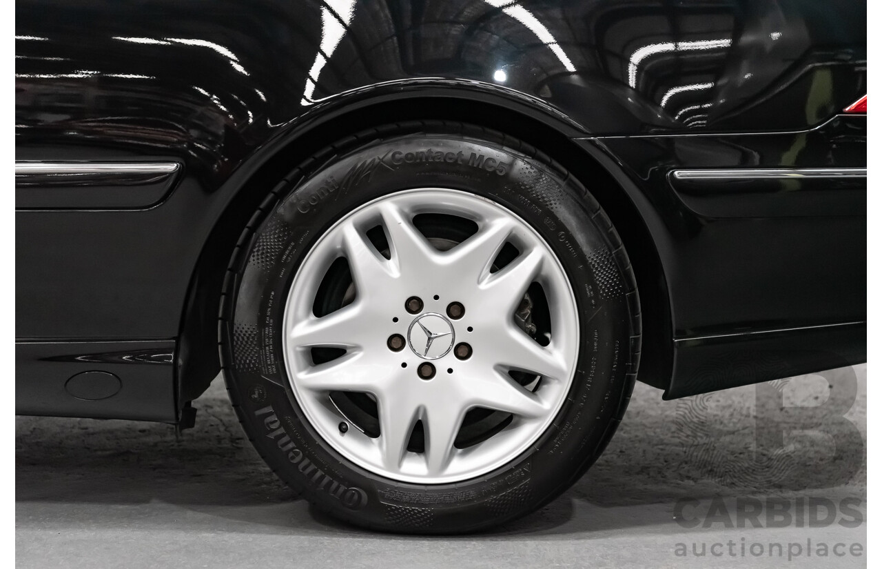 9/2001 Mercedes Benz CL500 W215 2d Coupe Obsidian Black V8 5.0L