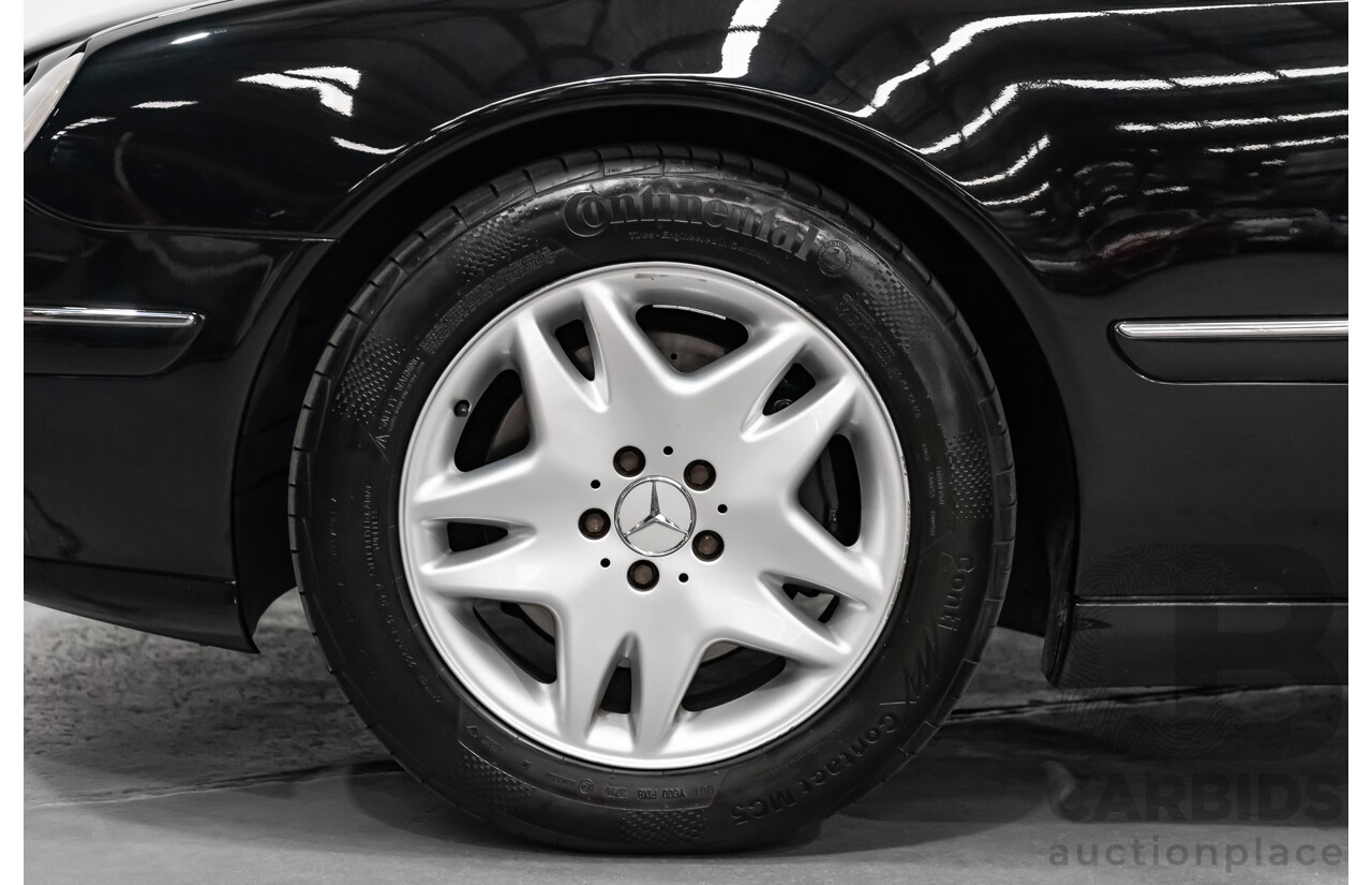 9/2001 Mercedes Benz CL500 W215 2d Coupe Obsidian Black V8 5.0L