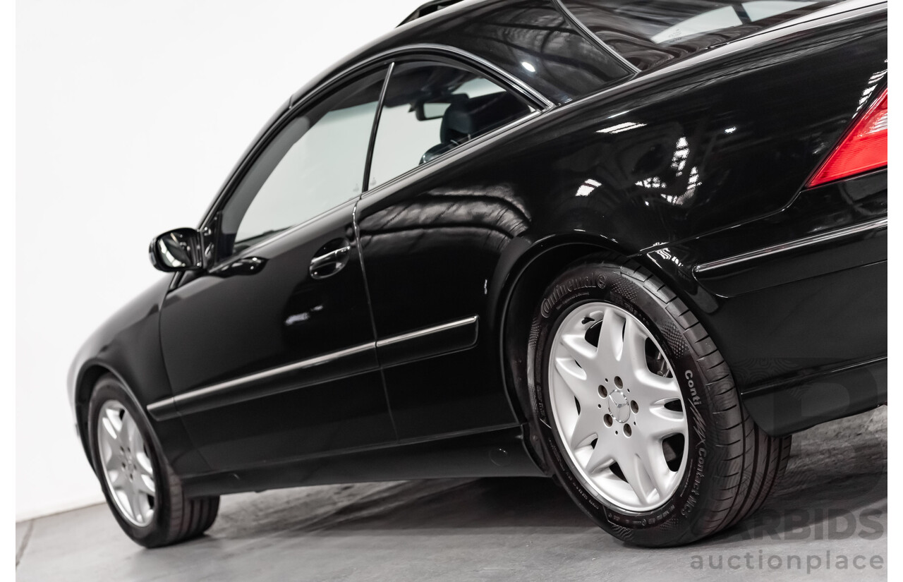 9/2001 Mercedes Benz CL500 W215 2d Coupe Obsidian Black V8 5.0L