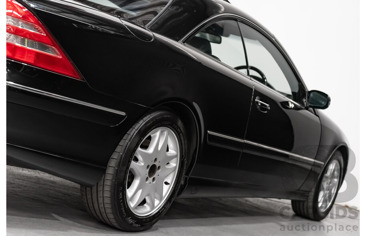 9/2001 Mercedes Benz CL500 W215 2d Coupe Obsidian Black V8 5.0L