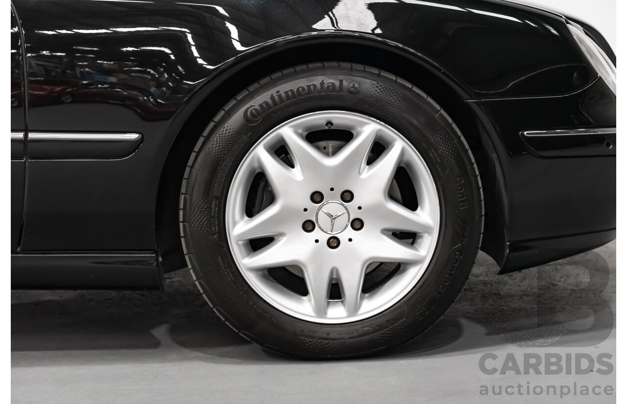 9/2001 Mercedes Benz CL500 W215 2d Coupe Obsidian Black V8 5.0L