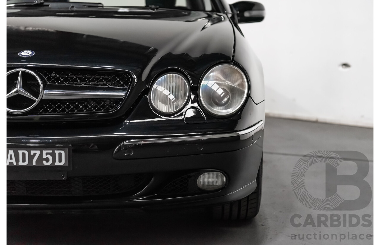 9/2001 Mercedes Benz CL500 W215 2d Coupe Obsidian Black V8 5.0L