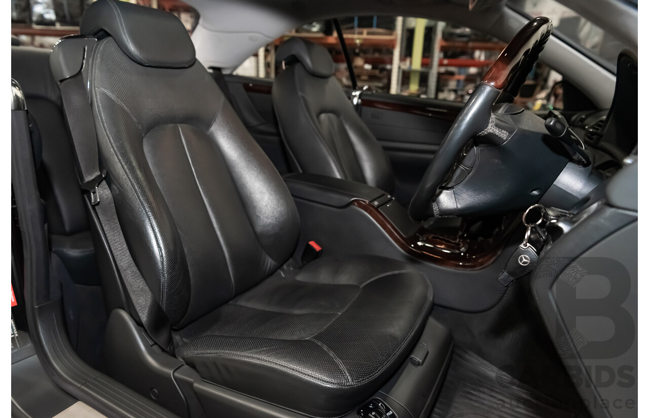 9/2001 Mercedes Benz CL500 W215 2d Coupe Obsidian Black V8 5.0L