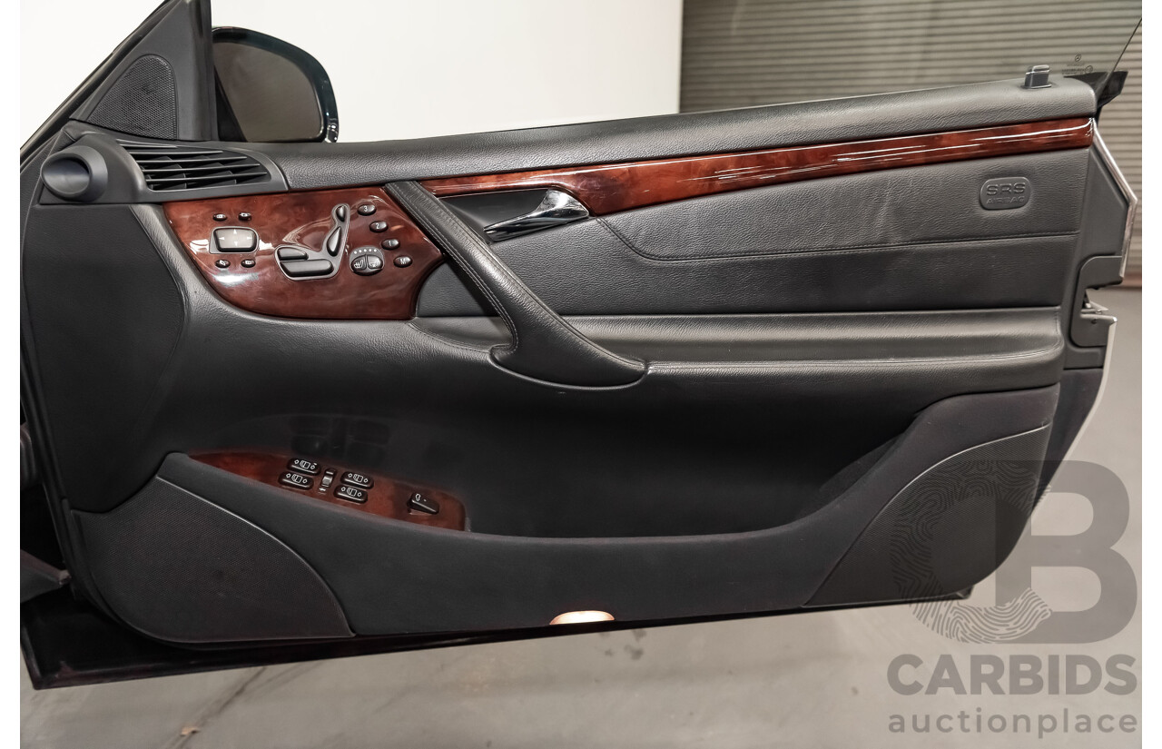9/2001 Mercedes Benz CL500 W215 2d Coupe Obsidian Black V8 5.0L