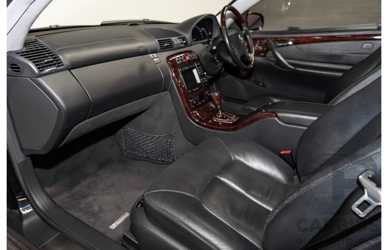 9/2001 Mercedes Benz CL500 W215 2d Coupe Obsidian Black V8 5.0L