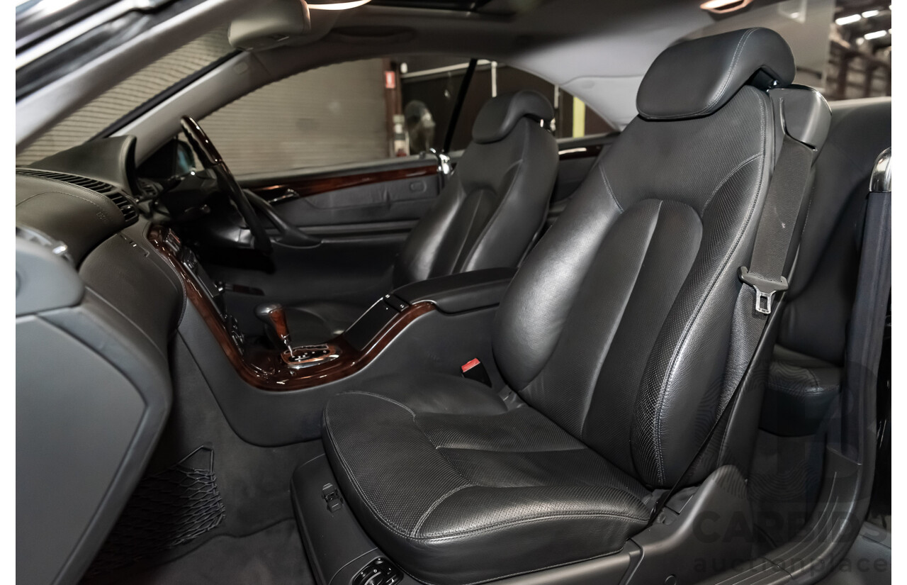 9/2001 Mercedes Benz CL500 W215 2d Coupe Obsidian Black V8 5.0L