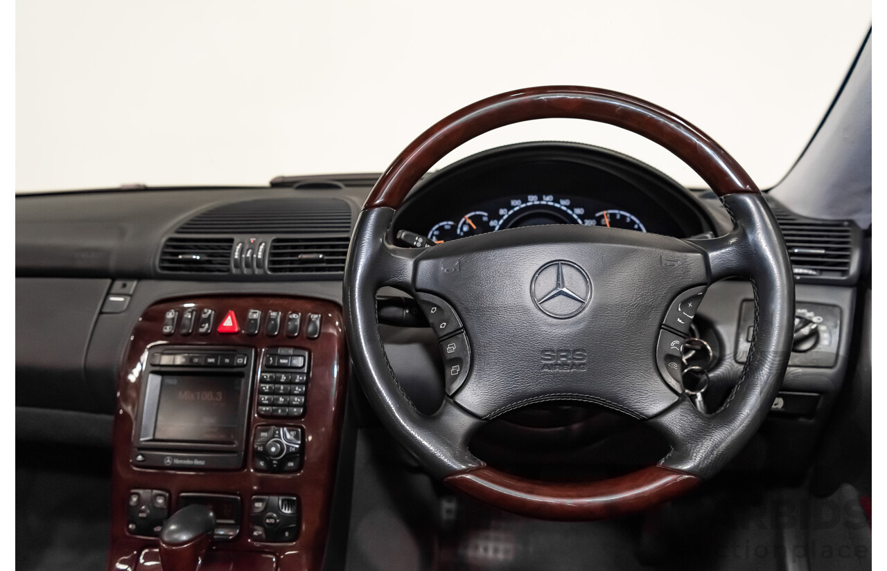 9/2001 Mercedes Benz CL500 W215 2d Coupe Obsidian Black V8 5.0L