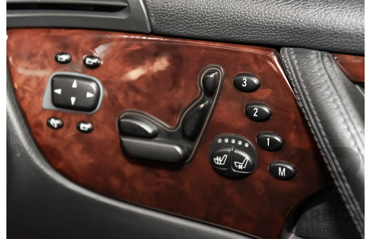 9/2001 Mercedes Benz CL500 W215 2d Coupe Obsidian Black V8 5.0L