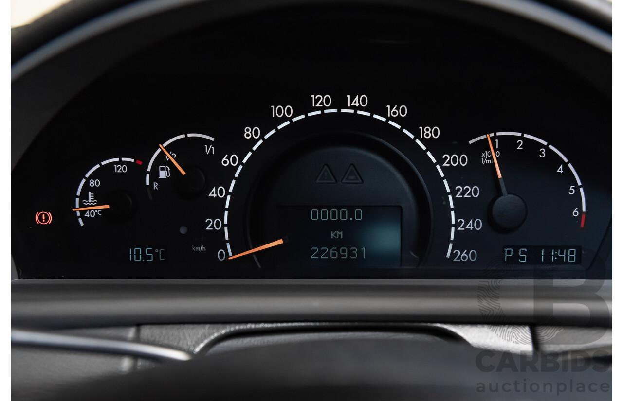 9/2001 Mercedes Benz CL500 W215 2d Coupe Obsidian Black V8 5.0L