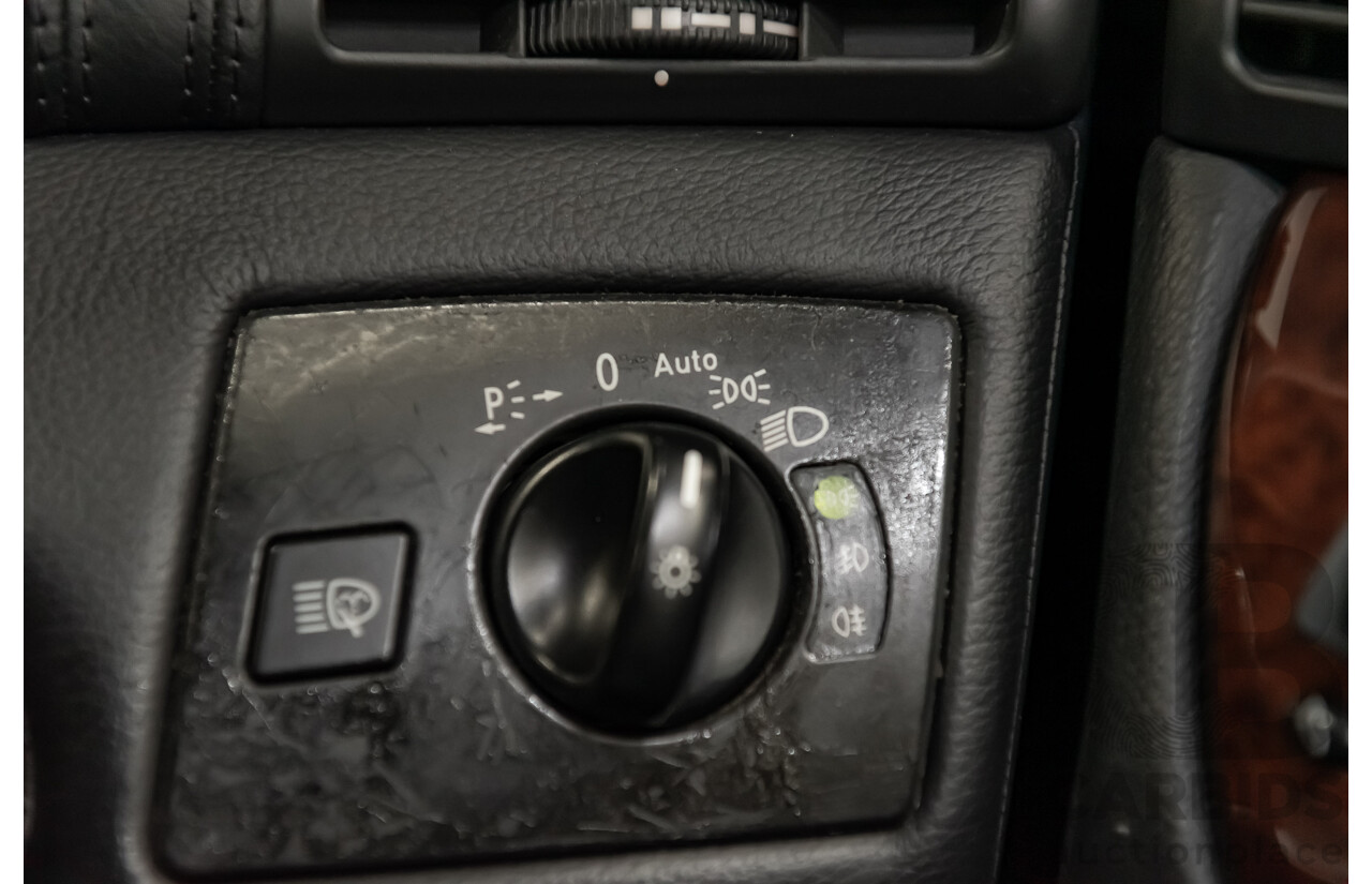 9/2001 Mercedes Benz CL500 W215 2d Coupe Obsidian Black V8 5.0L