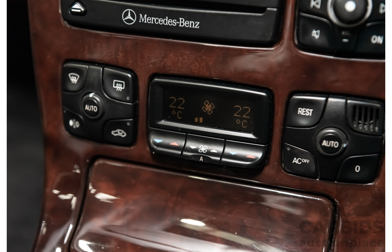 9/2001 Mercedes Benz CL500 W215 2d Coupe Obsidian Black V8 5.0L