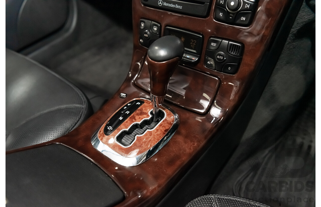 9/2001 Mercedes Benz CL500 W215 2d Coupe Obsidian Black V8 5.0L