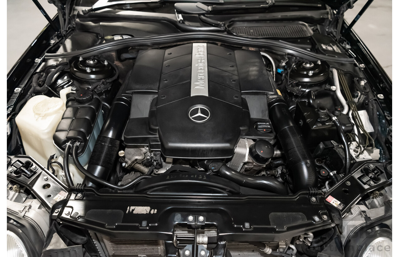 9/2001 Mercedes Benz CL500 W215 2d Coupe Obsidian Black V8 5.0L