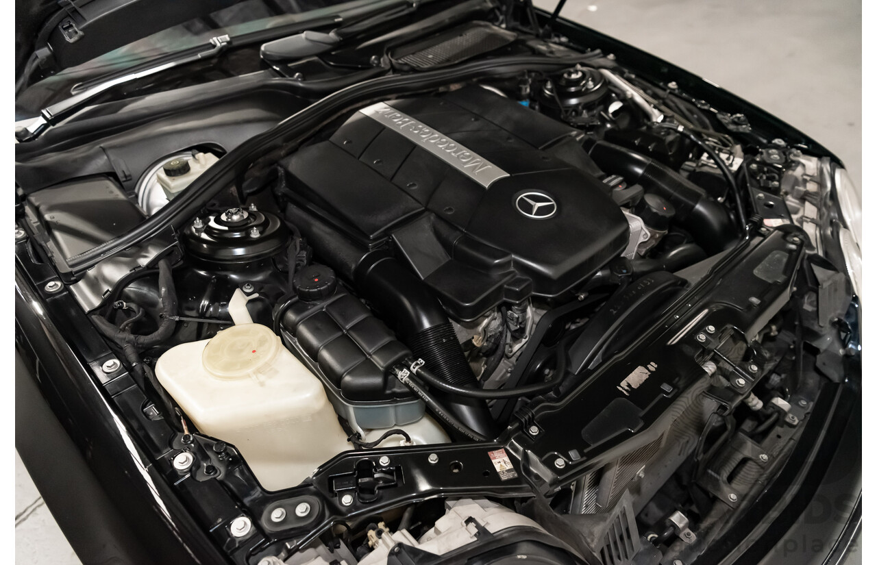 9/2001 Mercedes Benz CL500 W215 2d Coupe Obsidian Black V8 5.0L