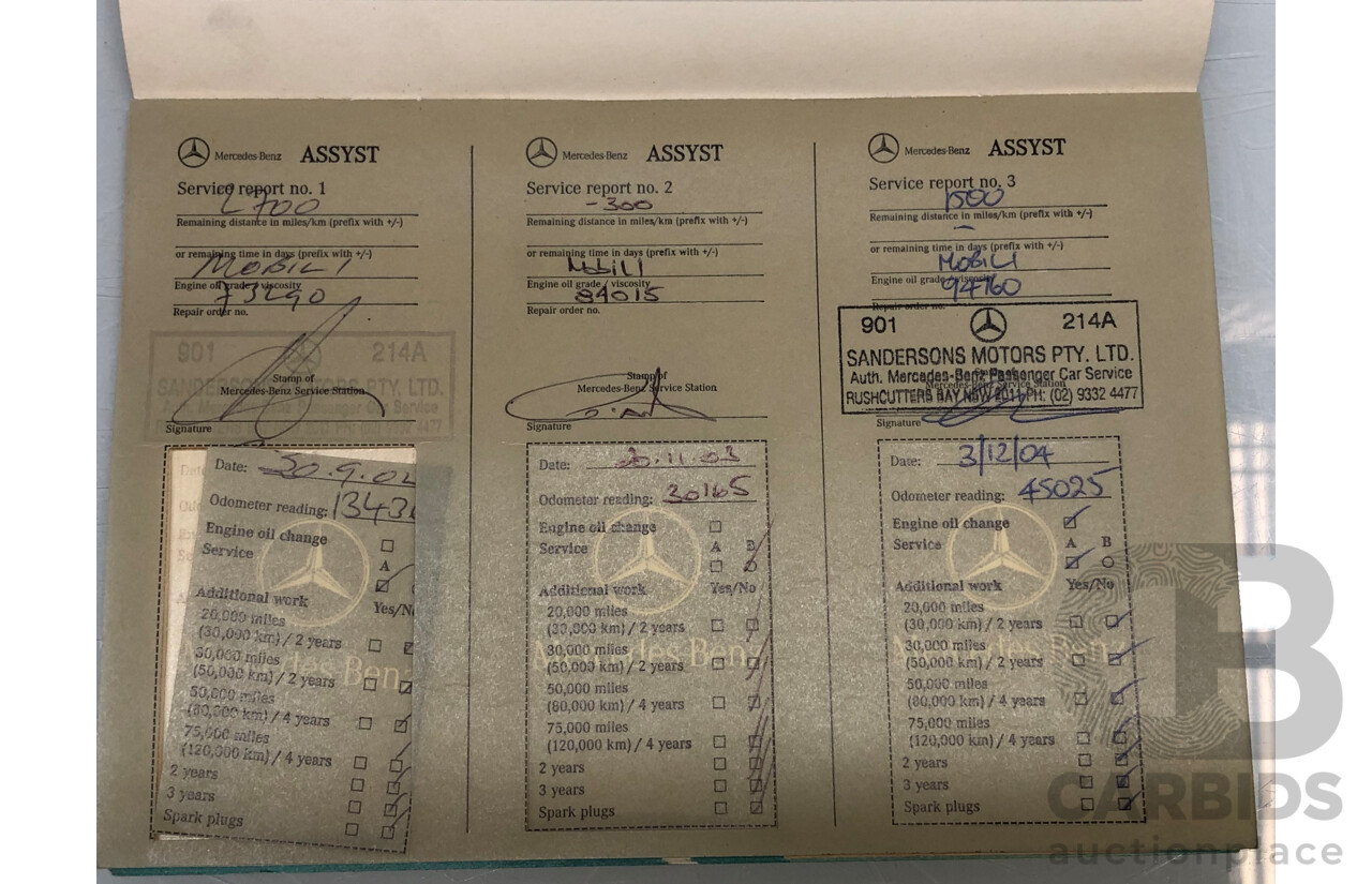 9/2001 Mercedes Benz CL500 W215 2d Coupe Obsidian Black V8 5.0L