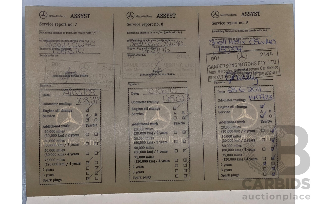 9/2001 Mercedes Benz CL500 W215 2d Coupe Obsidian Black V8 5.0L