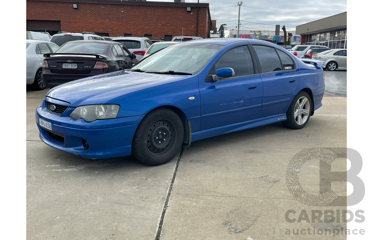 7/2005 Ford Falcon XR6 BA MKII 4d Sedan Blue 4.0L