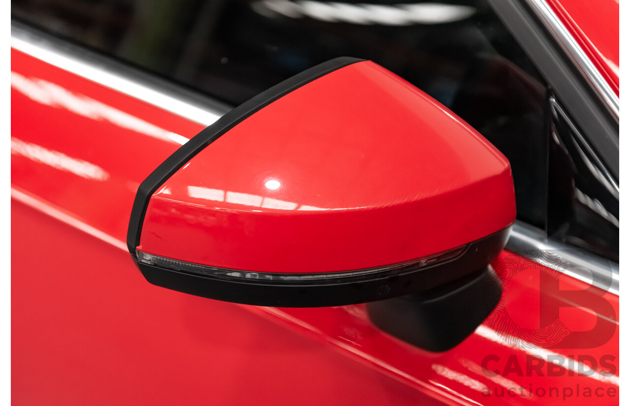 1/2014 Audi A3 Sportback 1.8 TFSI Quattro (AWD) S-Line Package Ambition 8V 5d Hatchback Red Turbo 1.8L