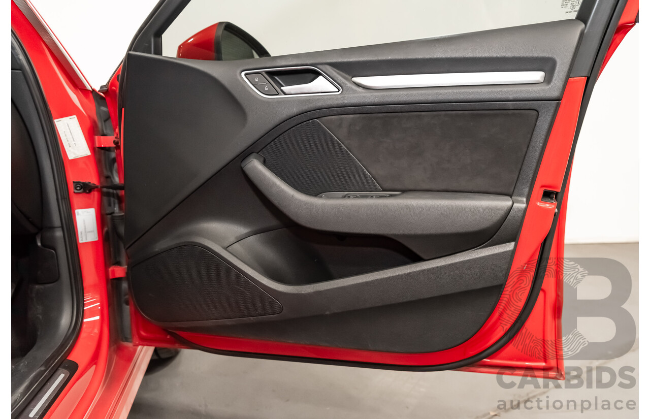 1/2014 Audi A3 Sportback 1.8 TFSI Quattro (AWD) S-Line Package Ambition 8V 5d Hatchback Red Turbo 1.8L