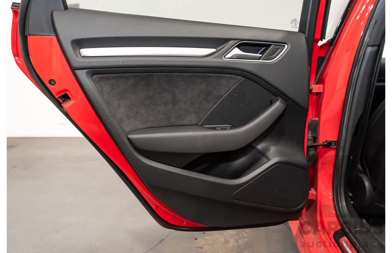 1/2014 Audi A3 Sportback 1.8 TFSI Quattro (AWD) S-Line Package Ambition 8V 5d Hatchback Red Turbo 1.8L