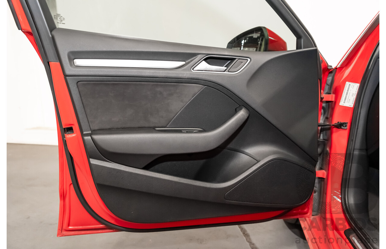 1/2014 Audi A3 Sportback 1.8 TFSI Quattro (AWD) S-Line Package Ambition 8V 5d Hatchback Red Turbo 1.8L