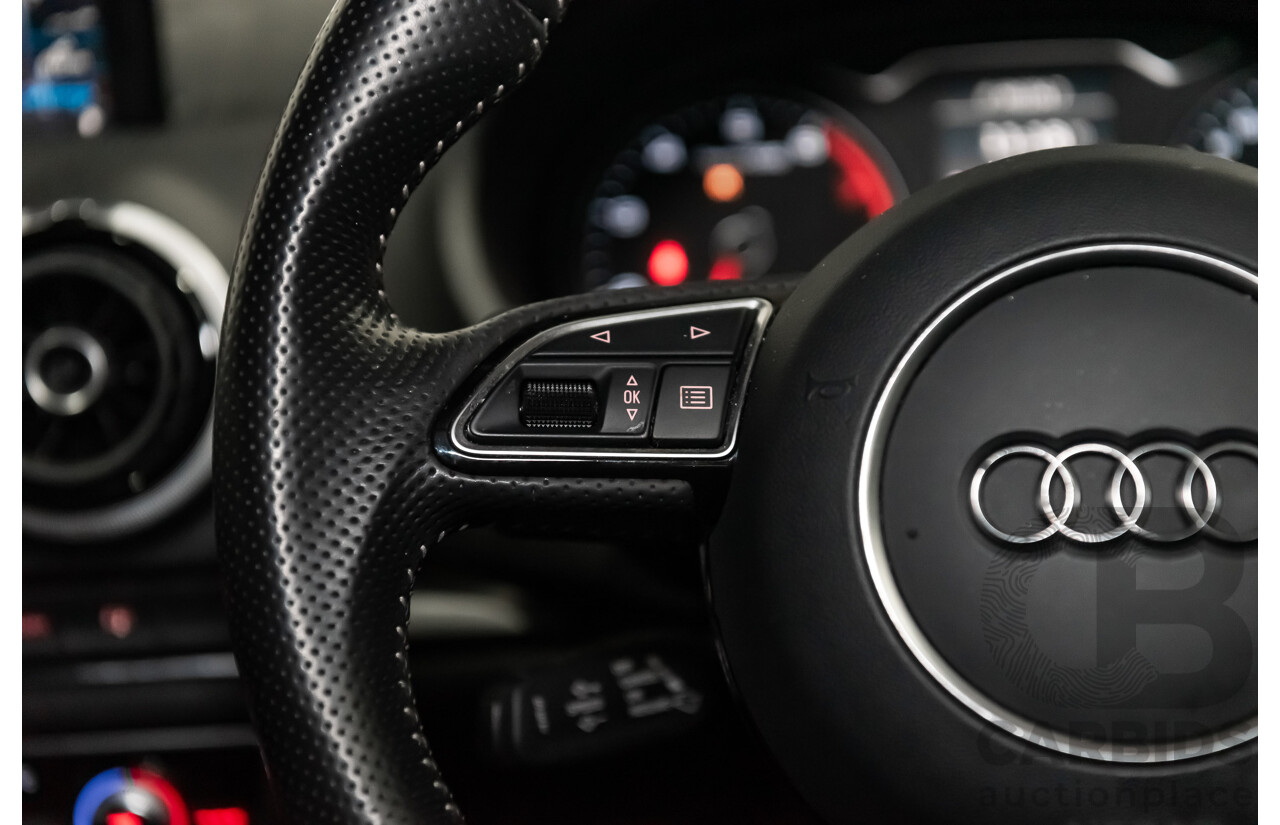 1/2014 Audi A3 Sportback 1.8 TFSI Quattro (AWD) S-Line Package Ambition 8V 5d Hatchback Red Turbo 1.8L