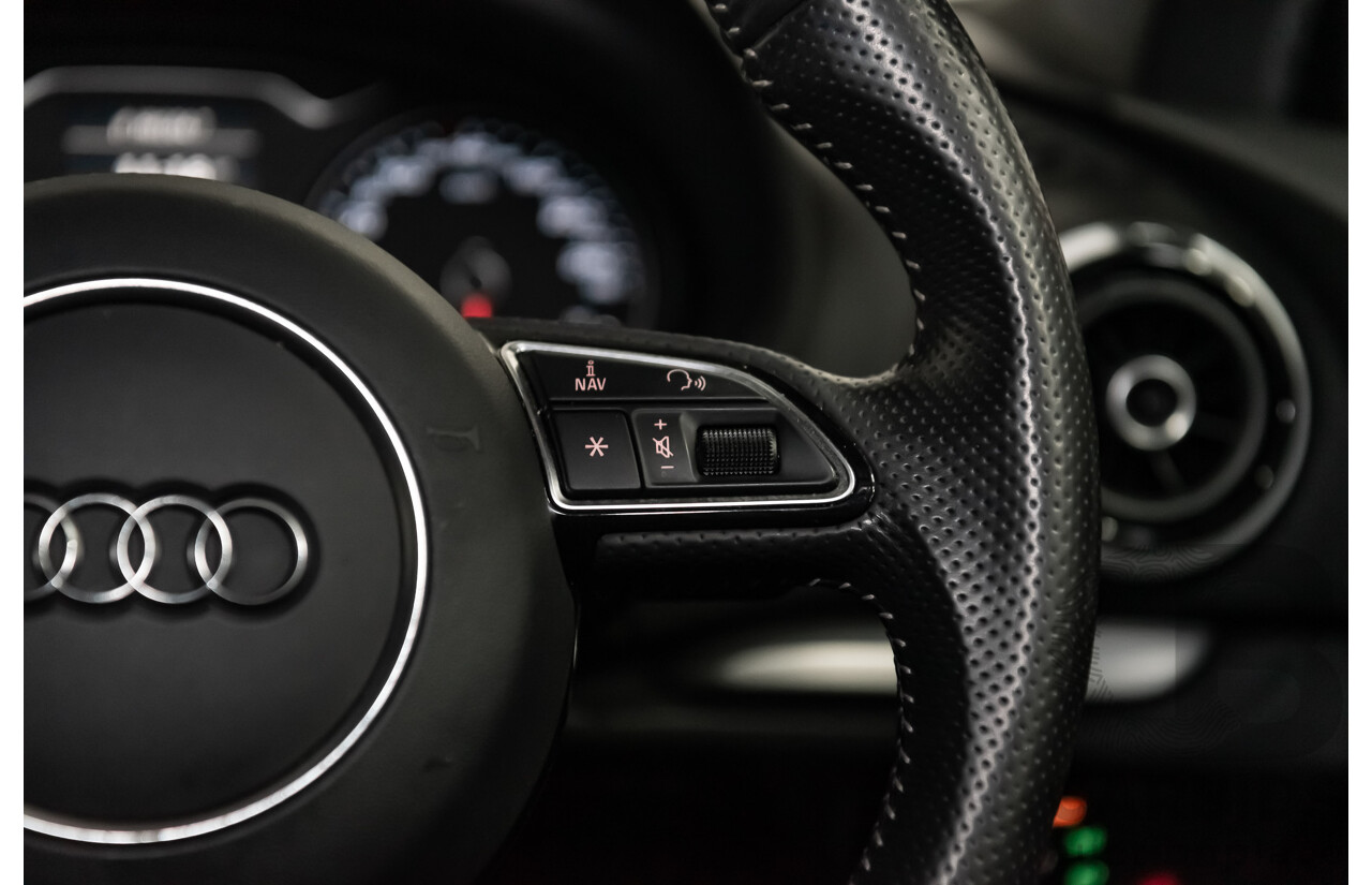 1/2014 Audi A3 Sportback 1.8 TFSI Quattro (AWD) S-Line Package Ambition 8V 5d Hatchback Red Turbo 1.8L