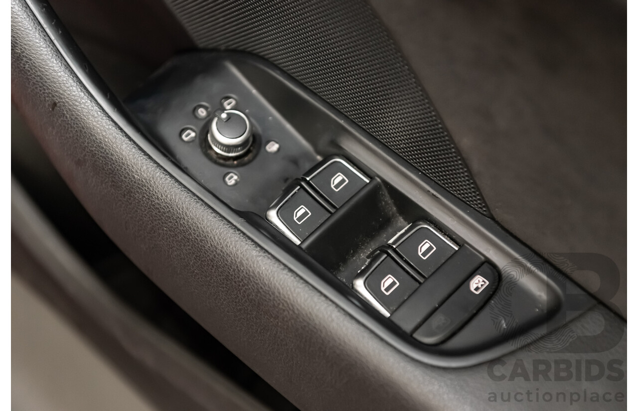 1/2014 Audi A3 Sportback 1.8 TFSI Quattro (AWD) S-Line Package Ambition 8V 5d Hatchback Red Turbo 1.8L