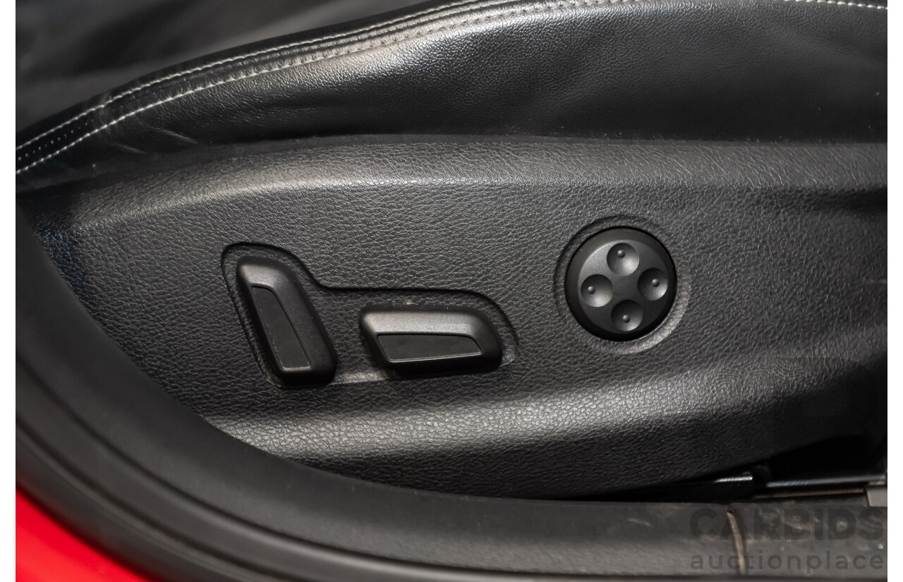 1/2014 Audi A3 Sportback 1.8 TFSI Quattro (AWD) S-Line Package Ambition 8V 5d Hatchback Red Turbo 1.8L