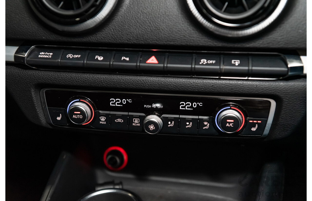 1/2014 Audi A3 Sportback 1.8 TFSI Quattro (AWD) S-Line Package Ambition 8V 5d Hatchback Red Turbo 1.8L