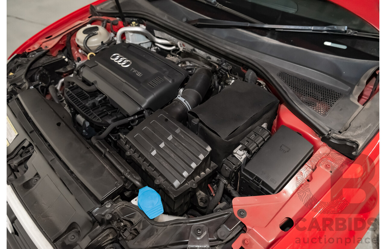 1/2014 Audi A3 Sportback 1.8 TFSI Quattro (AWD) S-Line Package Ambition 8V 5d Hatchback Red Turbo 1.8L