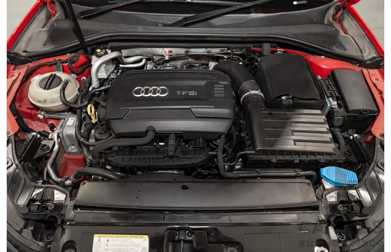 1/2014 Audi A3 Sportback 1.8 TFSI Quattro (AWD) S-Line Package Ambition 8V 5d Hatchback Red Turbo 1.8L