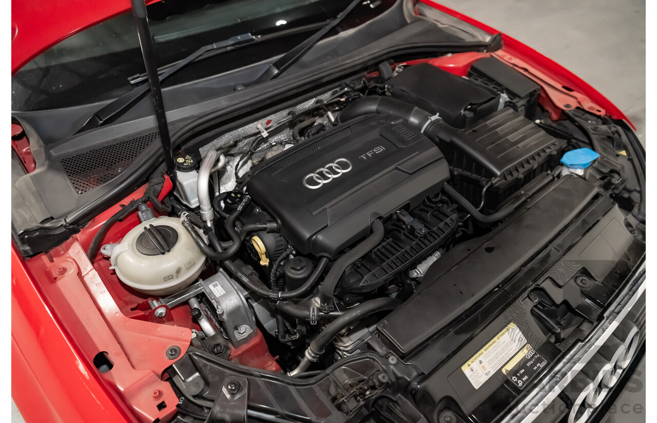 1/2014 Audi A3 Sportback 1.8 TFSI Quattro (AWD) S-Line Package Ambition 8V 5d Hatchback Red Turbo 1.8L