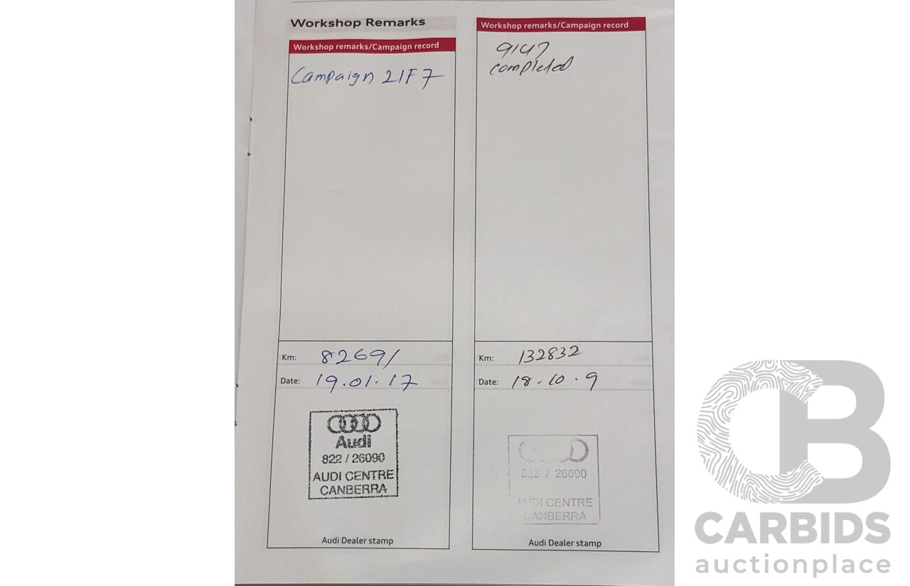 1/2014 Audi A3 Sportback 1.8 TFSI Quattro (AWD) S-Line Package Ambition 8V 5d Hatchback Red Turbo 1.8L