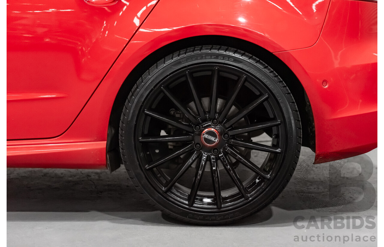 1/2014 Audi A3 Sportback 1.8 TFSI Quattro (AWD) S-Line Package Ambition 8V 5d Hatchback Red Turbo 1.8L