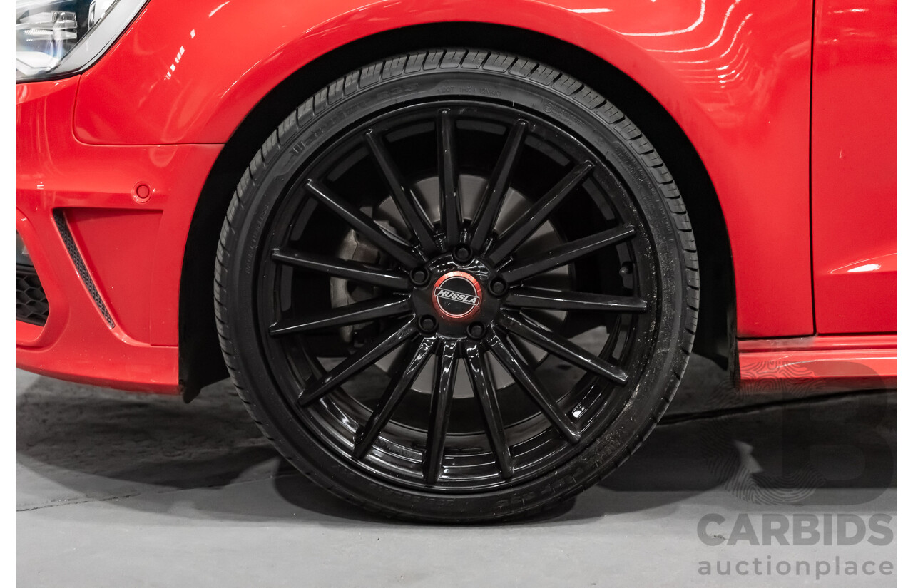 1/2014 Audi A3 Sportback 1.8 TFSI Quattro (AWD) S-Line Package Ambition 8V 5d Hatchback Red Turbo 1.8L