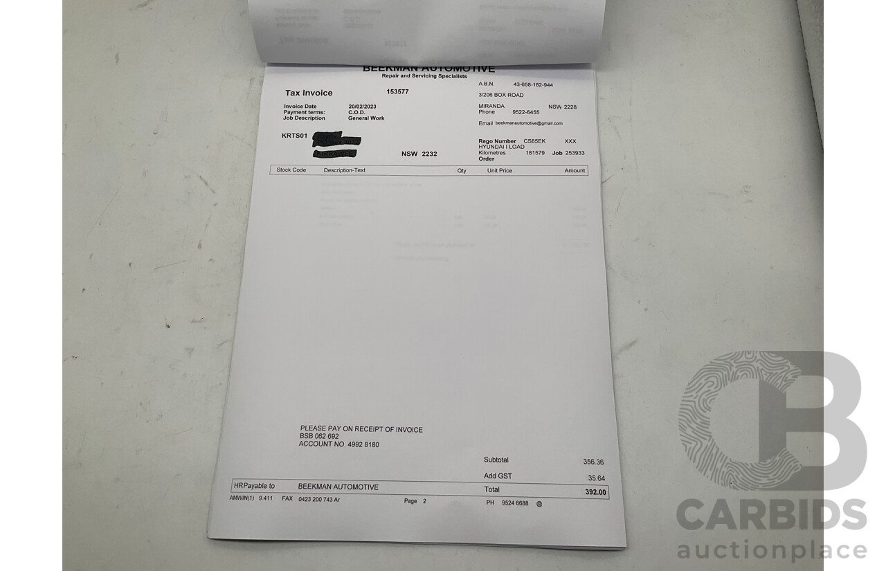 9/2018 Hyundai iLoad TQ-V MY19 (TQ4) 4d Van White Turbo Diesel 2.5L