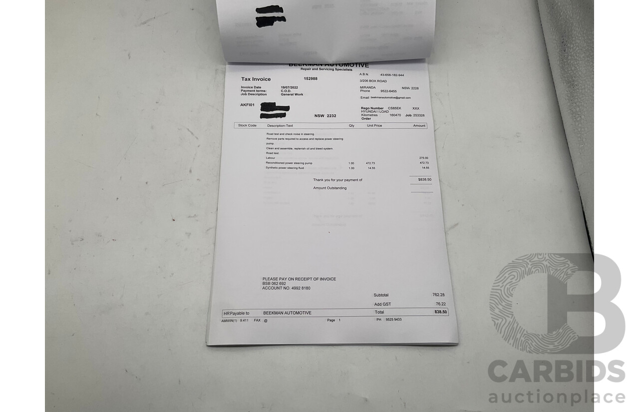 9/2018 Hyundai iLoad TQ-V MY19 (TQ4) 4d Van White Turbo Diesel 2.5L
