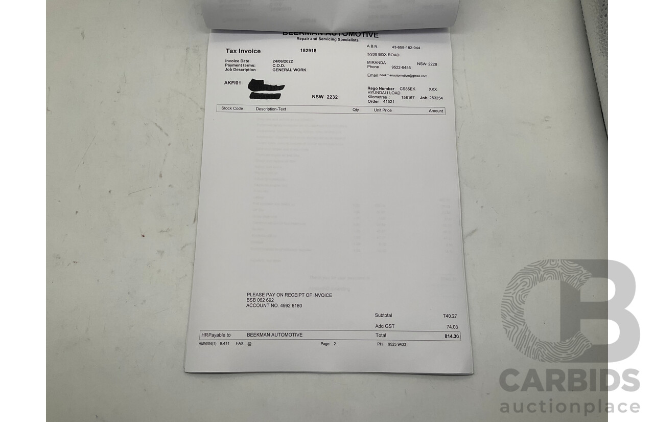 9/2018 Hyundai iLoad TQ-V MY19 (TQ4) 4d Van White Turbo Diesel 2.5L