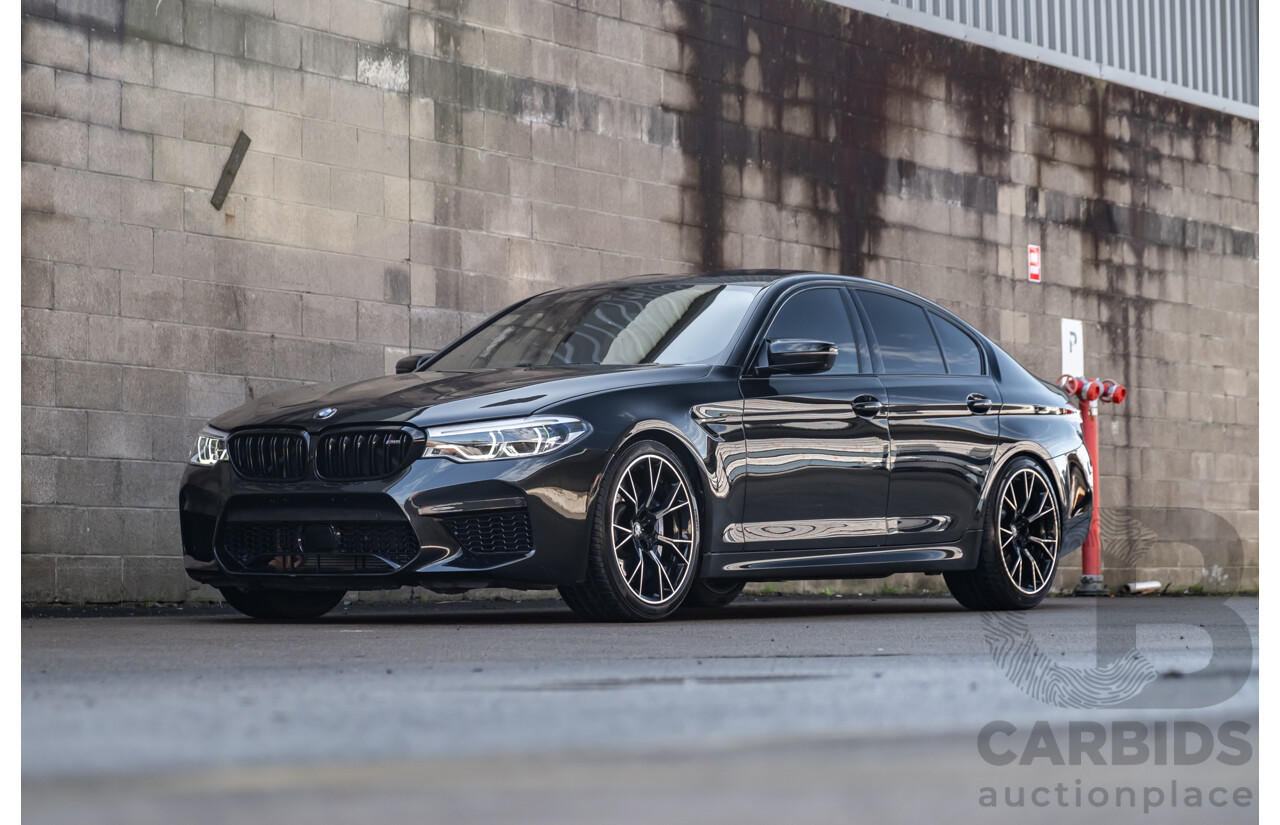 01/2019 BMW M5 Competition F90 M XDrive (AWD) MY19 4d Sedan Black Sapphire Twin Turbo V8 4.4L