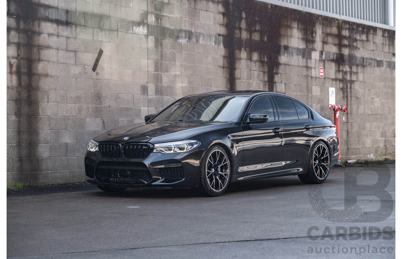01/2019 BMW M5 Competition F90 M XDrive (AWD) MY19 4d Sedan Black Sapphire Twin Turbo V8 4.4L