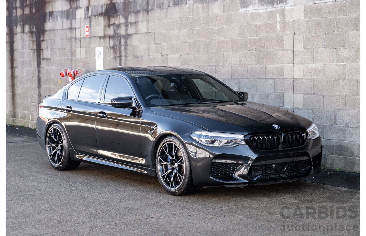 01/2019 BMW M5 Competition F90 M XDrive (AWD) MY19 4d Sedan Black Sapphire Twin Turbo V8 4.4L