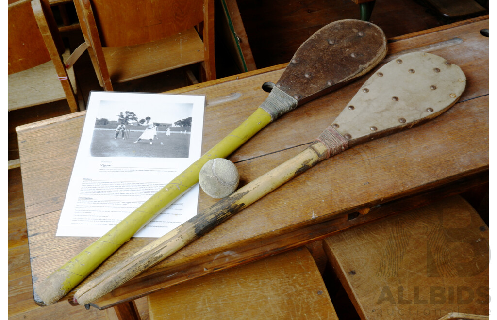 Two Vintage Vigoro Bats