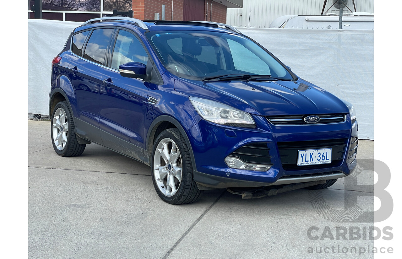 2/2014 Ford Kuga Titanium (awd) TF 4d Wagon Blue 2.0L