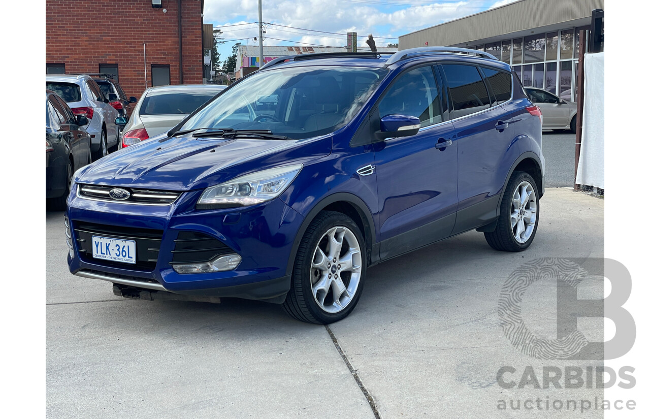 2/2014 Ford Kuga Titanium (awd) TF 4d Wagon Blue 2.0L