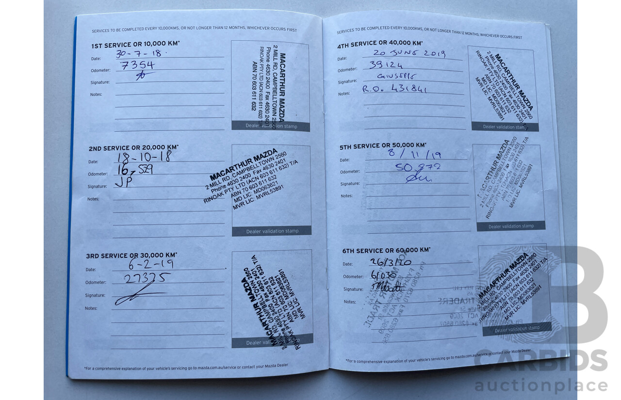 7/2017 Mazda Mazda6 Touring 6C MY15 4d Sedan White 2.5L