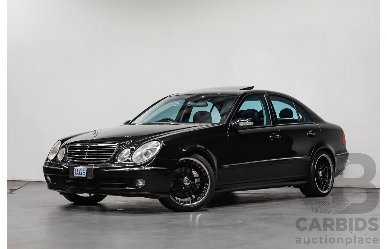 1/2006 Mercedes Benz E500 Avantgarde W211 MY06 UPGRADE 4d Sedan Black V8 5.0L