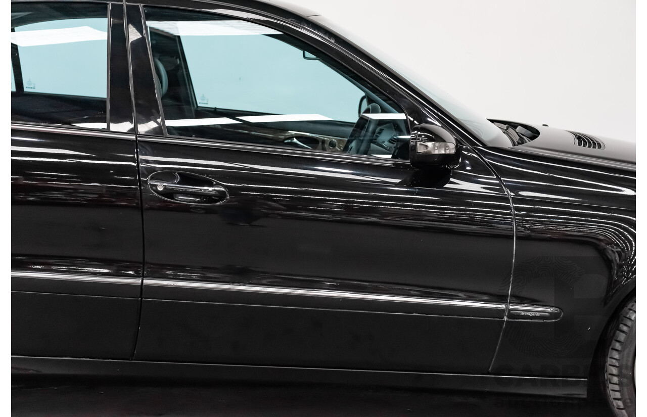 1/2006 Mercedes Benz E500 Avantgarde W211 MY06 UPGRADE 4d Sedan Black V8 5.0L